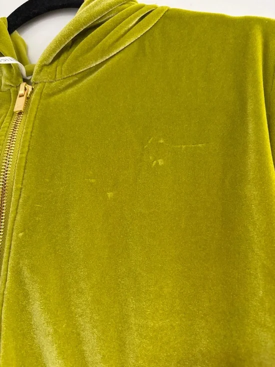 Fabletics Donna Velour Hoodie SZ M Bright Golden Leaf - Picture 5 of 9